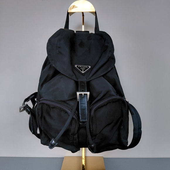 Prada Men's Black Nylon Backpack - Picture 1 of 12